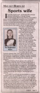 Scanned article from The Merrimack Journal