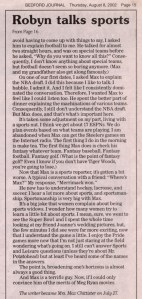 Scan of article from The Merrimack Journal
